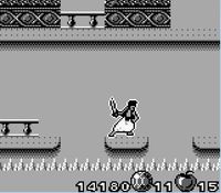 une photo d'Ã©cran de Aladdin sur Nintendo Game Boy